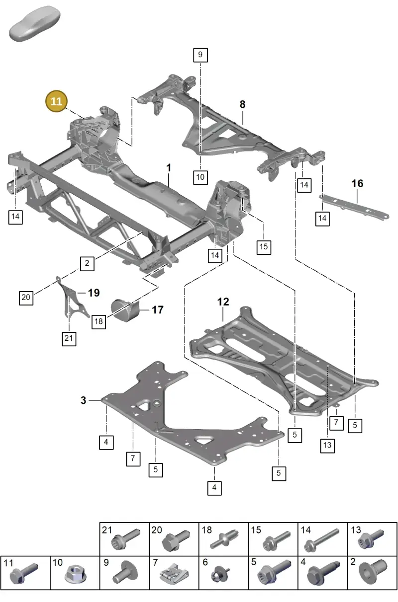 N10629602 — Porsche Panamera (2023-) diagram p62401000, position 11