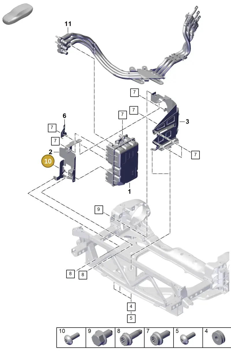 N10632002 — Porsche Panamera (2023-) diagram p62251100, position 10