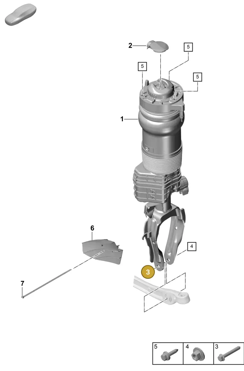N10640501 — Porsche Cayenne Hybrid Coupe (2023-) diagram p60402000, position 3