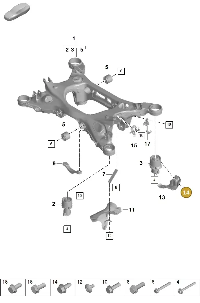 N10646601 — Porsche Panamera (2023-) diagram p62501000, position 14