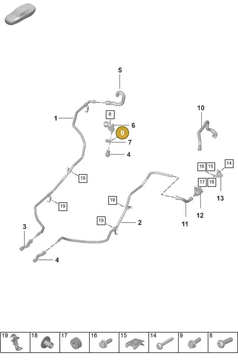 N10653301 — Porsche 992 Carrera Coupe (2024-) diagram p53105500, position 9