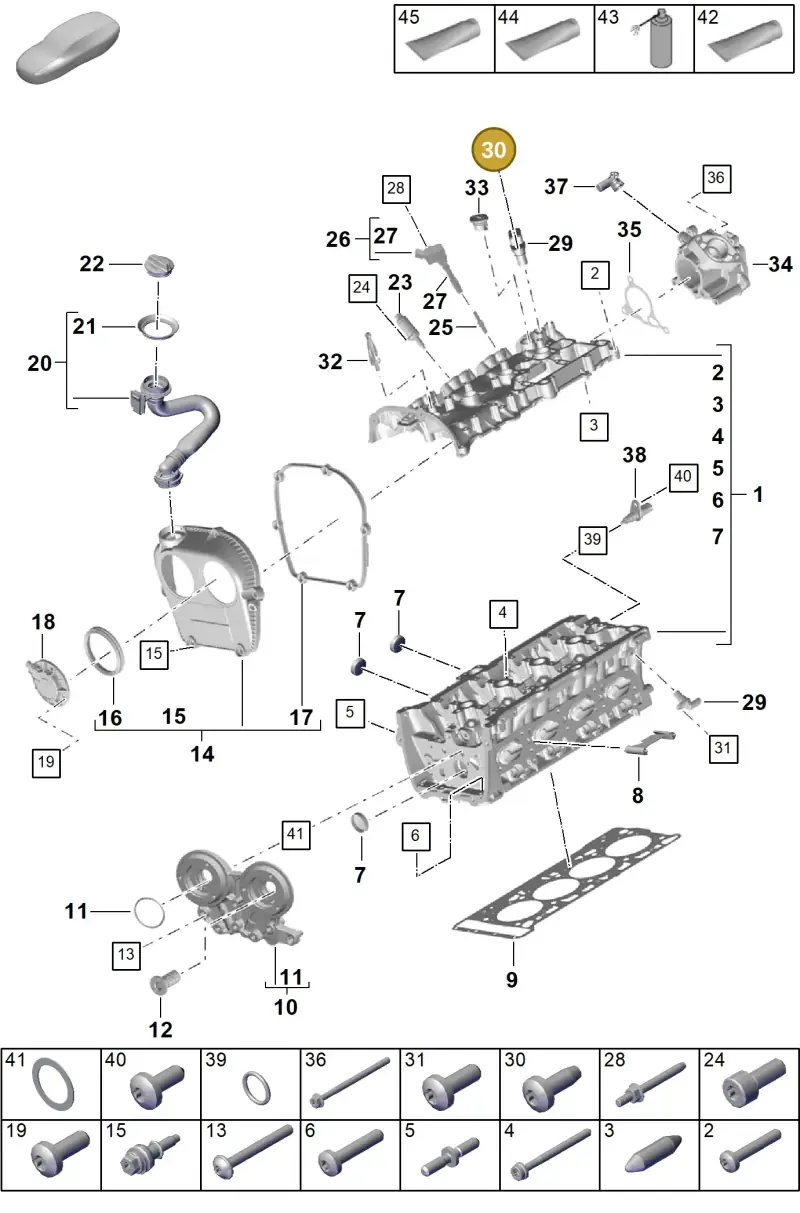 N10654902 — Porsche Cayenne Hybrid Coupe (2023-) diagram p60103000, position 30