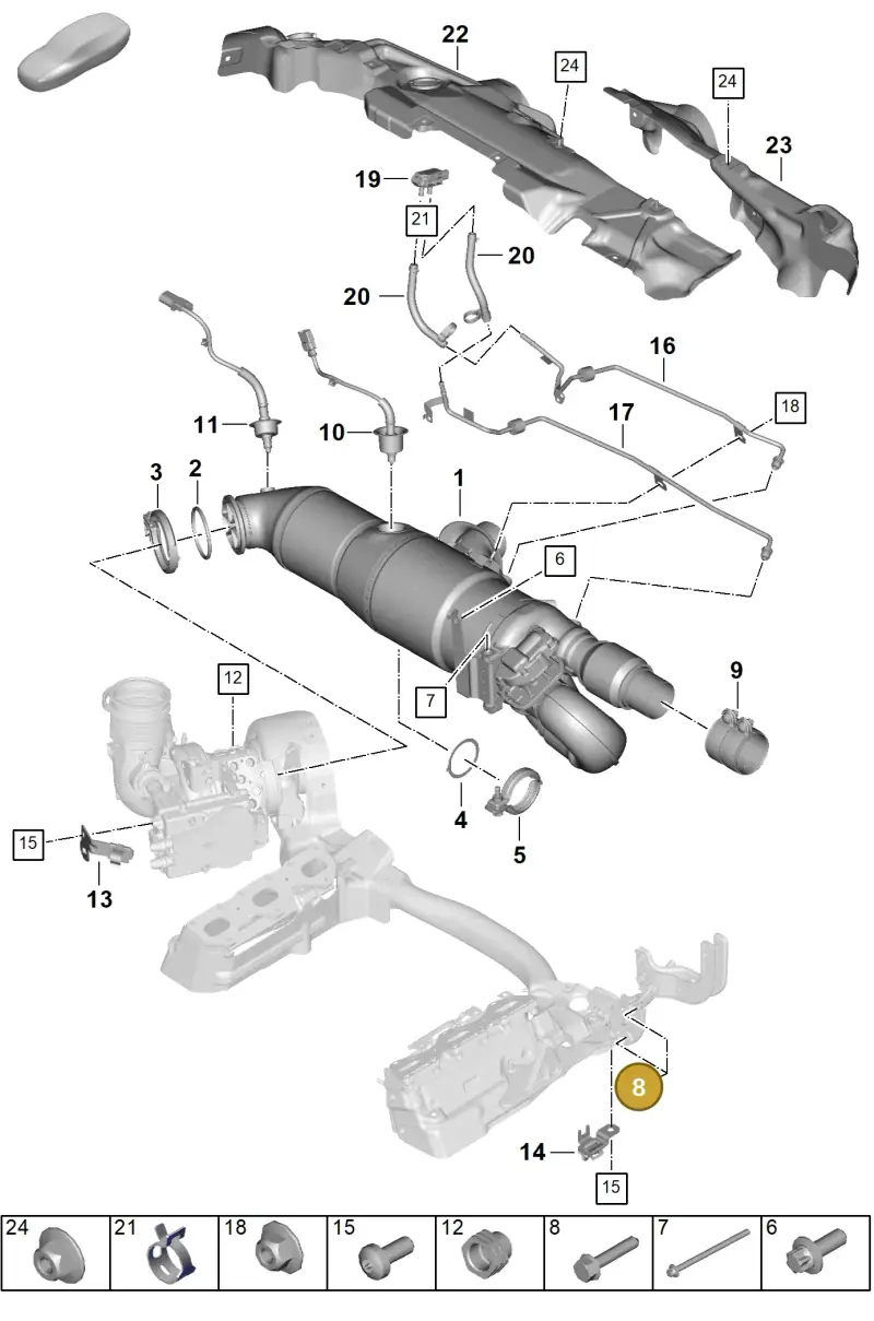 N10662001 — Porsche 992 Carrera Coupe (2024-) diagram p63202210, position 8