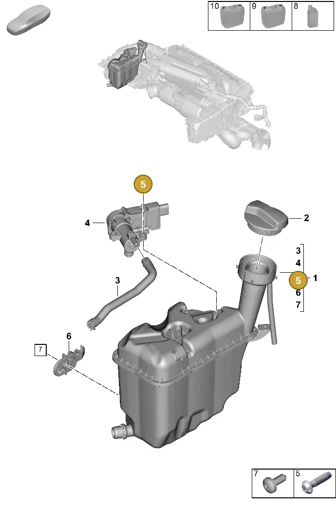 N10666701 — Porsche 992 Carrera Coupe (2024-) diagram p63105150, position 5