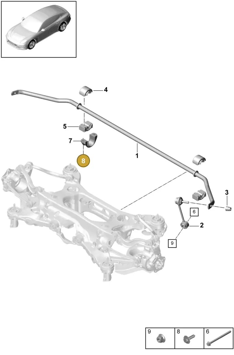 N10675603 — Porsche Panamera 4 Hybrid (2016-2020) diagram p49502030, position 8