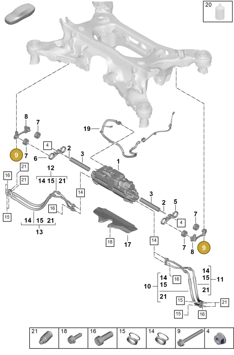 N10690201 — Porsche Panamera (2023-) diagram p62502050, position 9