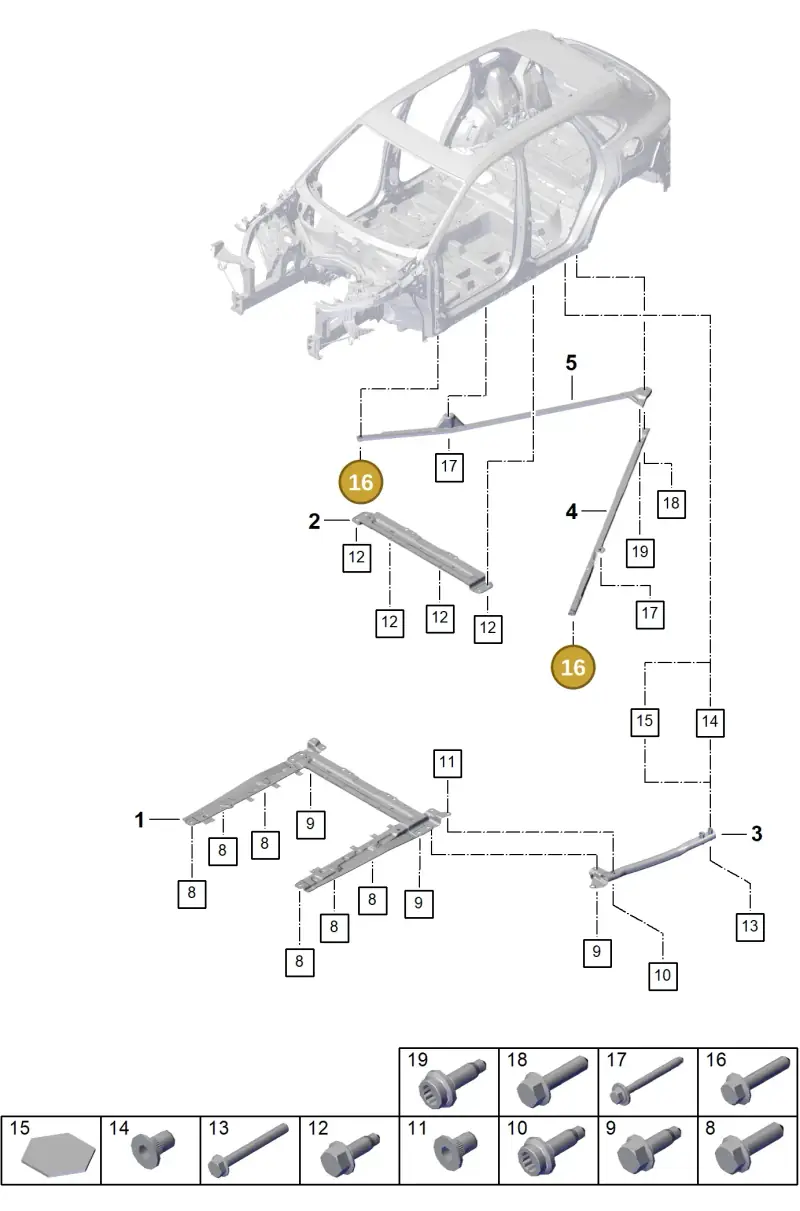 N10699401 — Porsche Cayenne Hybrid Coupe (2023-) diagram p60801175, position 16