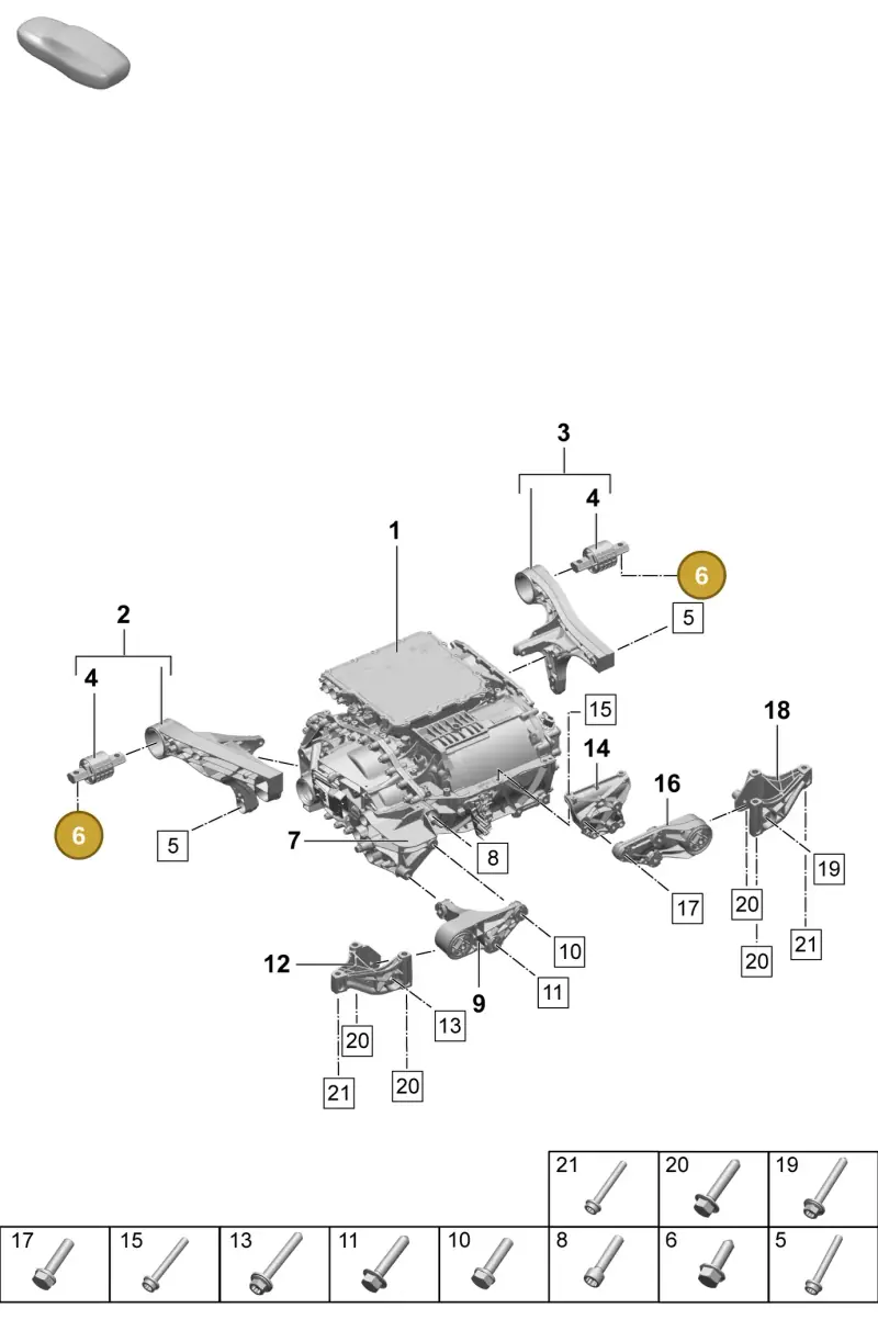 N10699401 — Porsche Macan 4 (2024-) diagram p61151100, position 6