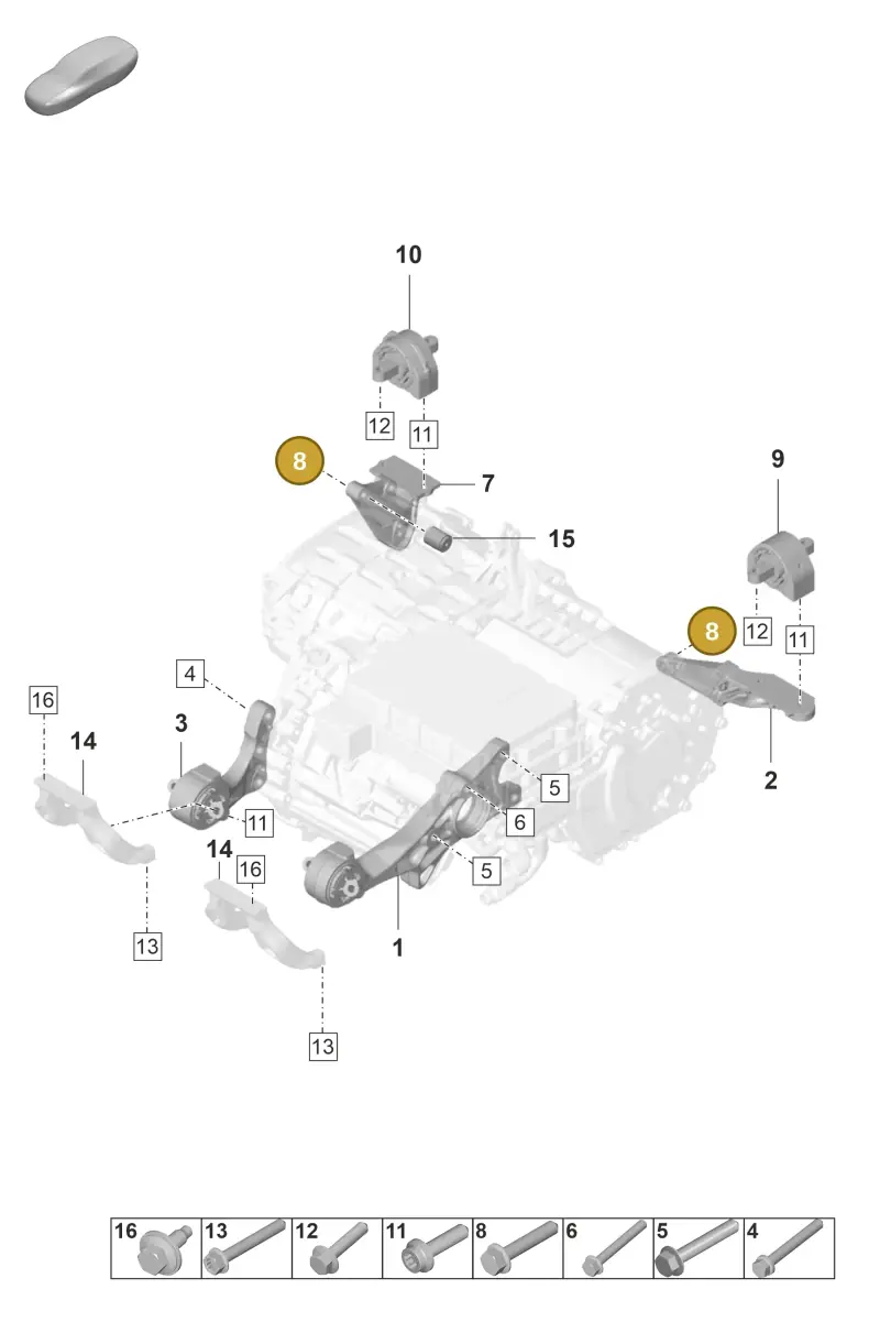 N10706902 — Porsche Taycan Sport Turismo (2019-2024) diagram p56159050, position 8
