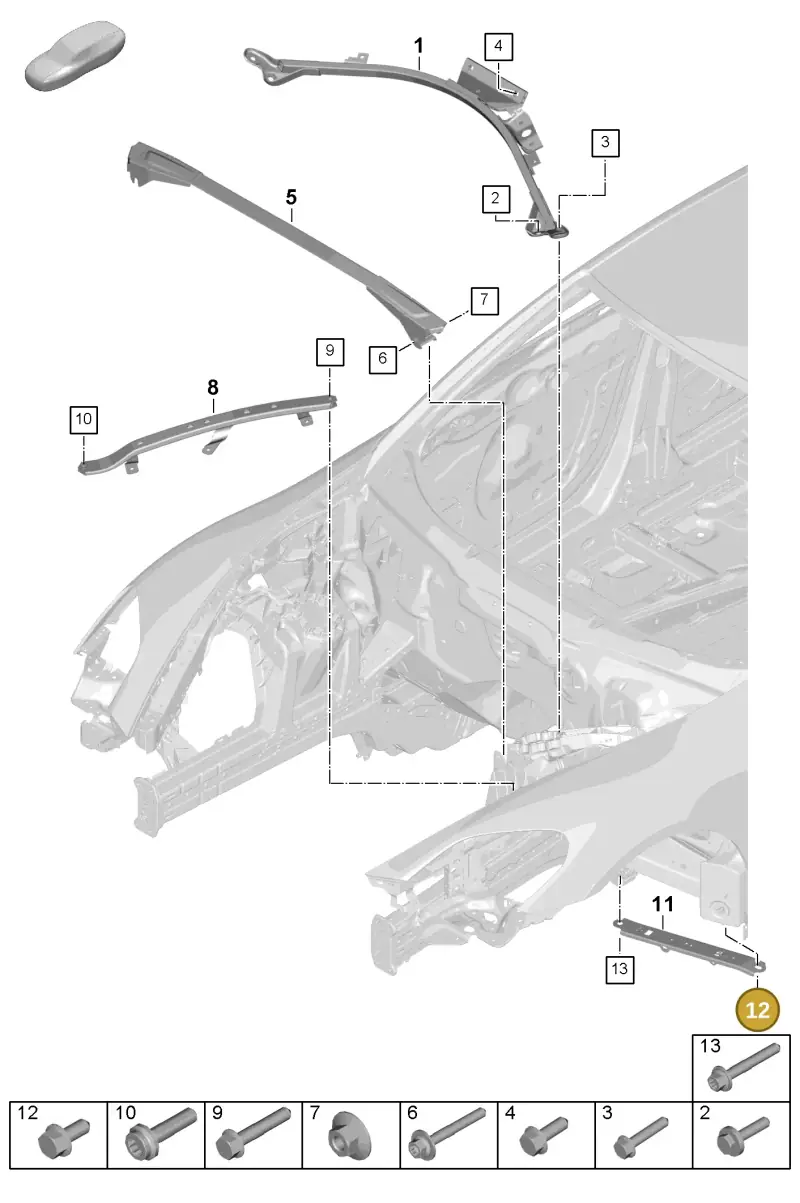 N10714101 — Porsche Panamera (2023-) diagram p62801150, position 12