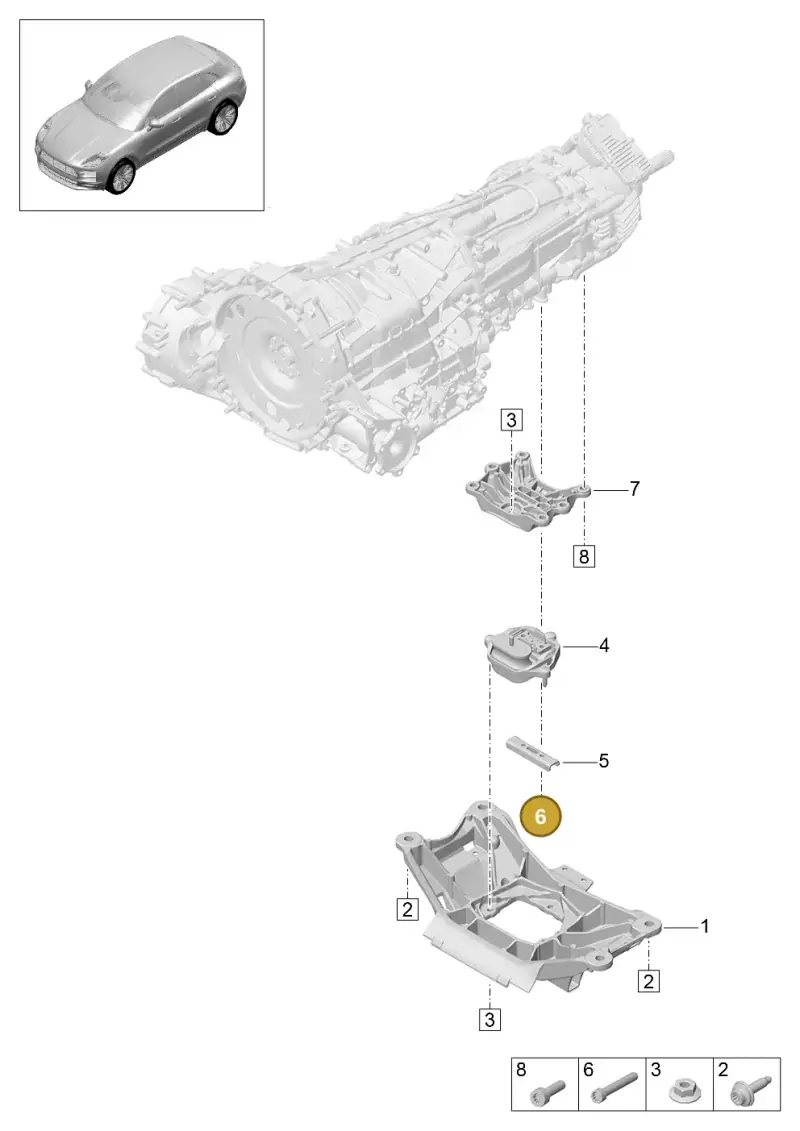 N10724701 — Porsche Macan R4 TFSI (2018-) diagram p52306100, position 6