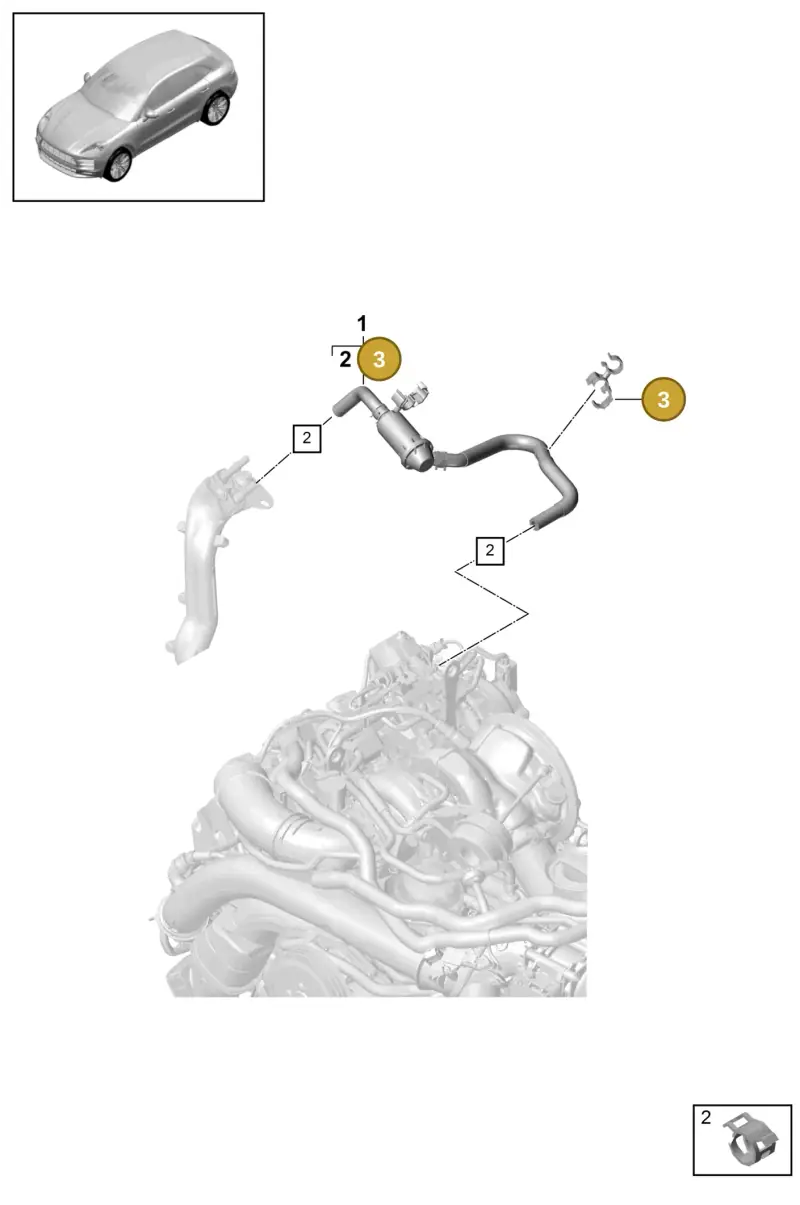 N10727001 — Porsche Macan R4 TFSI (2018-) diagram p52201150, position 3