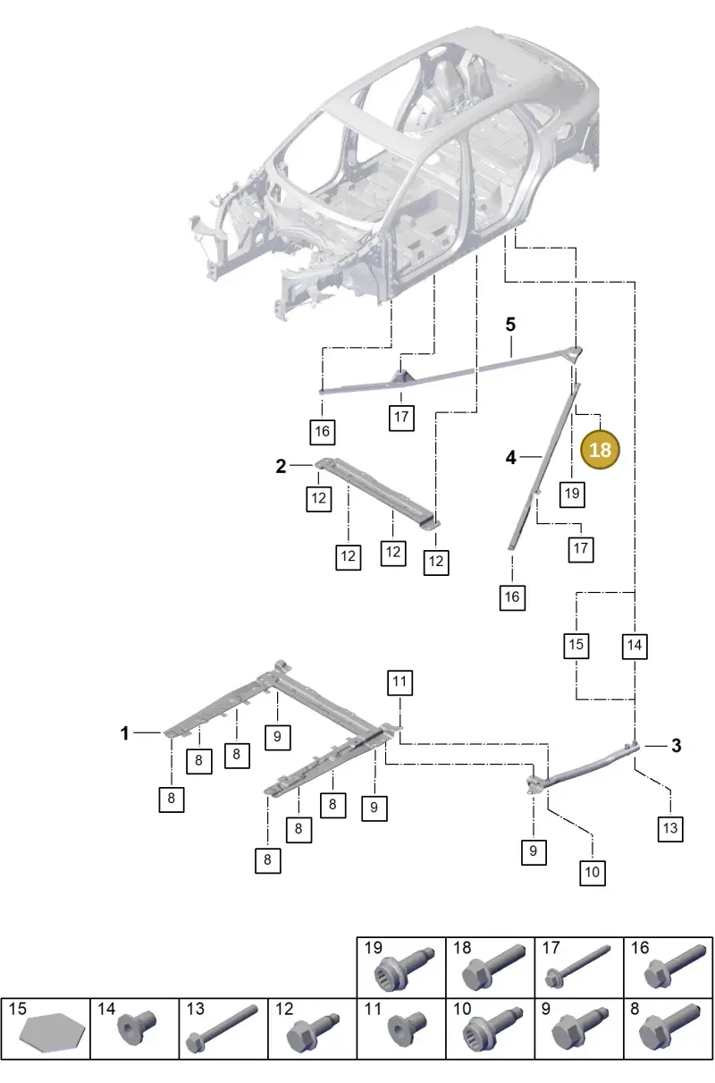 N10728502 — Porsche Cayenne Hybrid Coupe (2023-) diagram p60801175, position 18