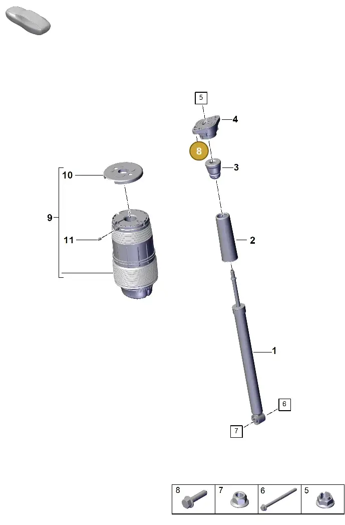 N10728502 — Porsche Panamera (2023-) diagram p62502000, position 8
