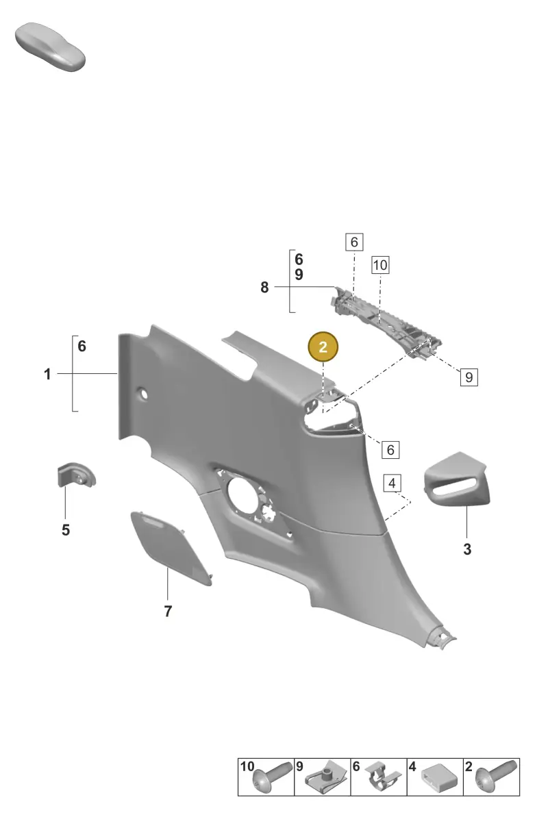 N10741402 — Porsche 992 Sport Classic (2020-) diagram p53807260, position 2