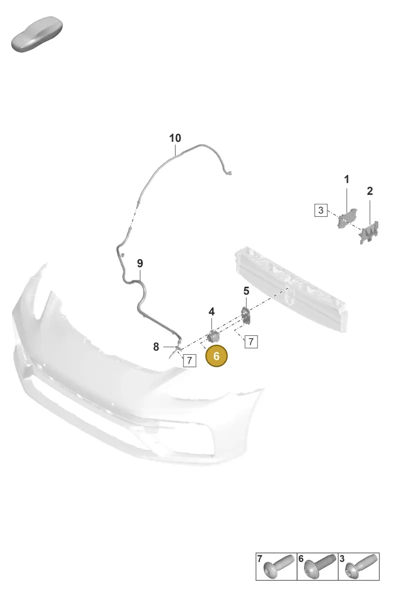 N10762601 — Porsche Panamera 4 Hybrid (2020-2023) diagram p58911040, position 6