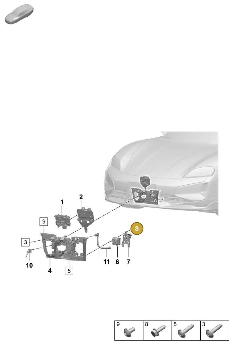 N10762601 — Porsche Taycan Sport Turismo (2023-) diagram p64915200, position 8