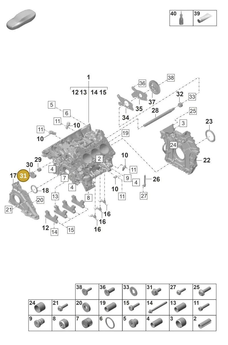 N10768201 — Porsche Panamera (2023-) diagram p58101110, position 31