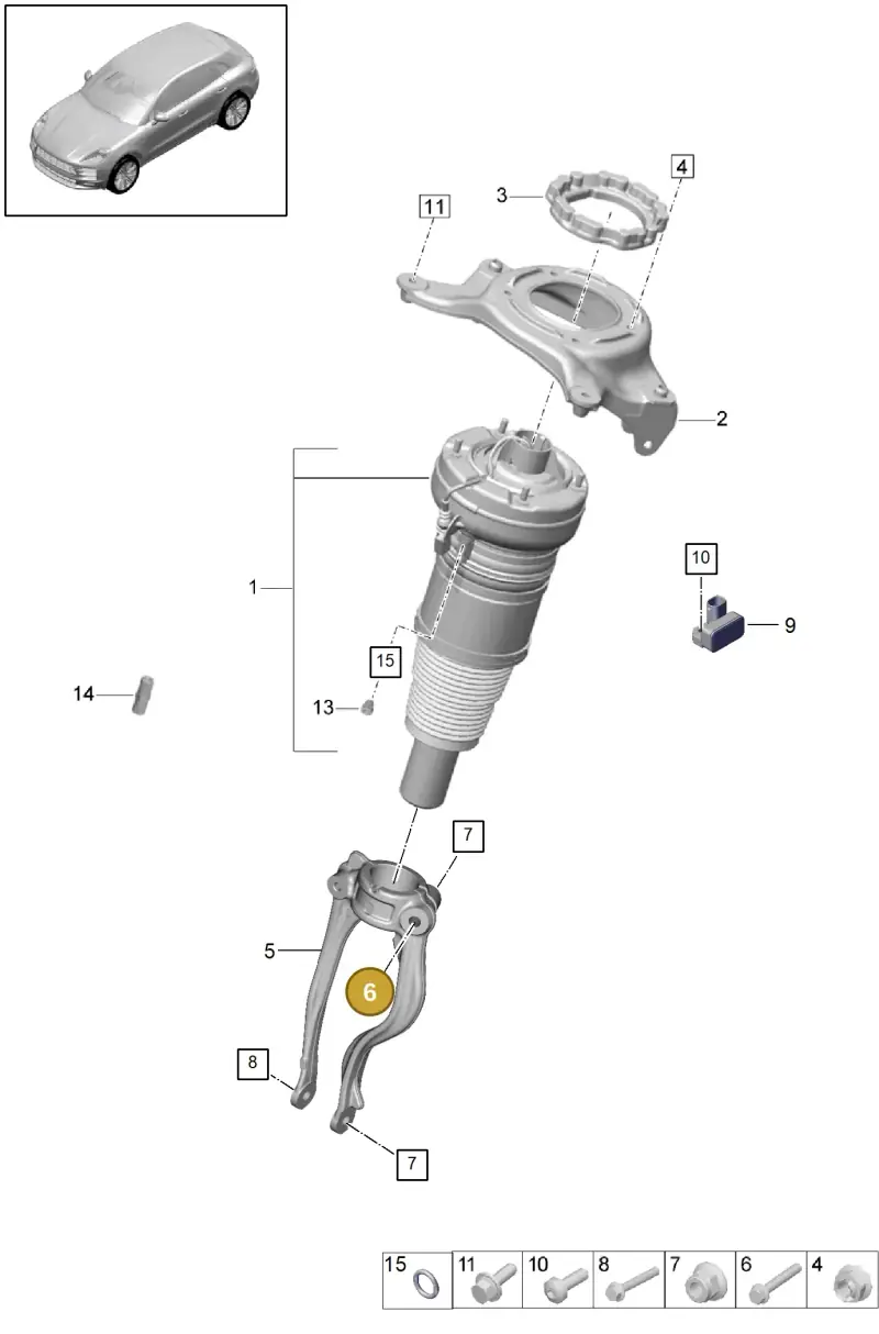 N10784702 — Porsche Macan R4 TFSI (2018-) diagram p52402010, position 6