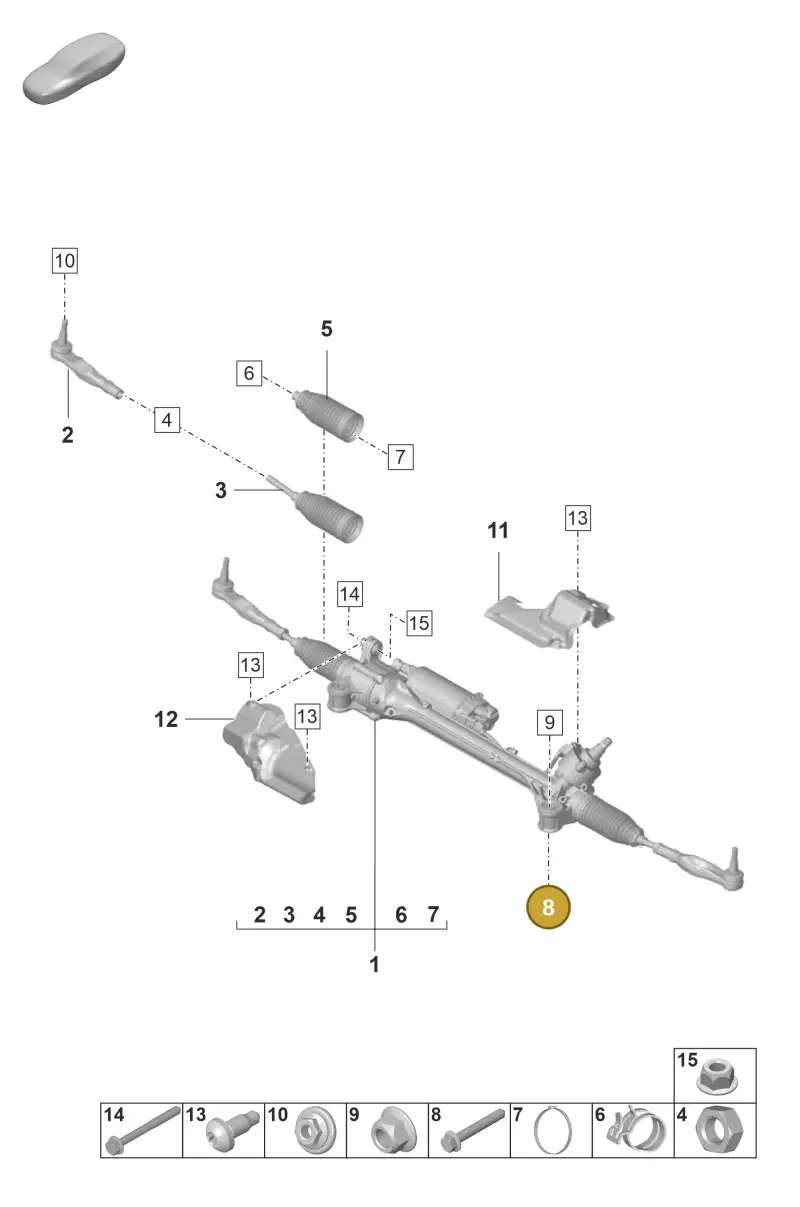 N10784702 — Porsche Panamera 4 Hybrid (2020-2023) diagram p58403000, position 8