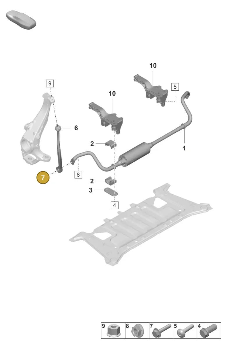 N10793603 — Porsche Taycan Sport Turismo (2019-2024) diagram p56402100, position 7
