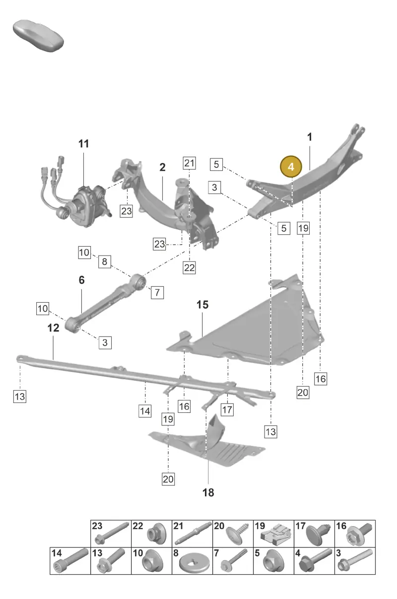 N10793603 — Porsche GT3 RS (2021-) diagram p59501000, position 4