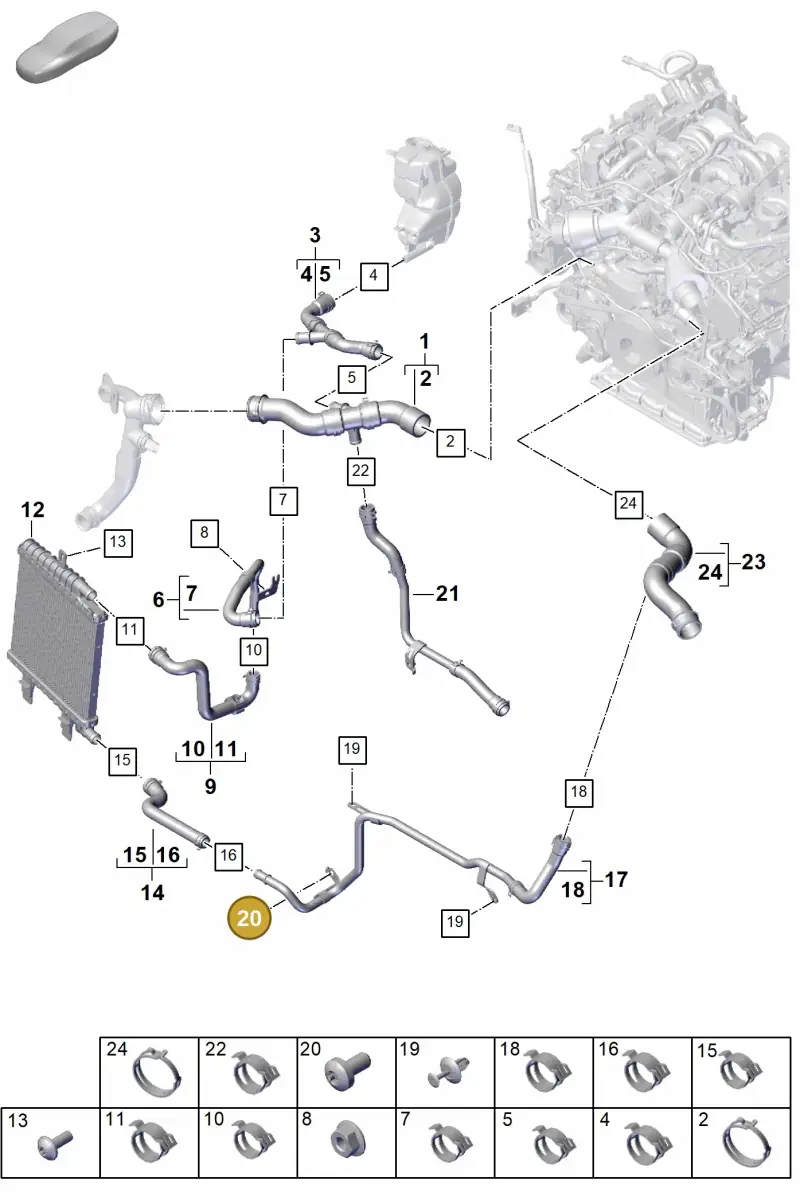 N10810701 — Porsche Panamera (2023-) diagram p62105300, position 20