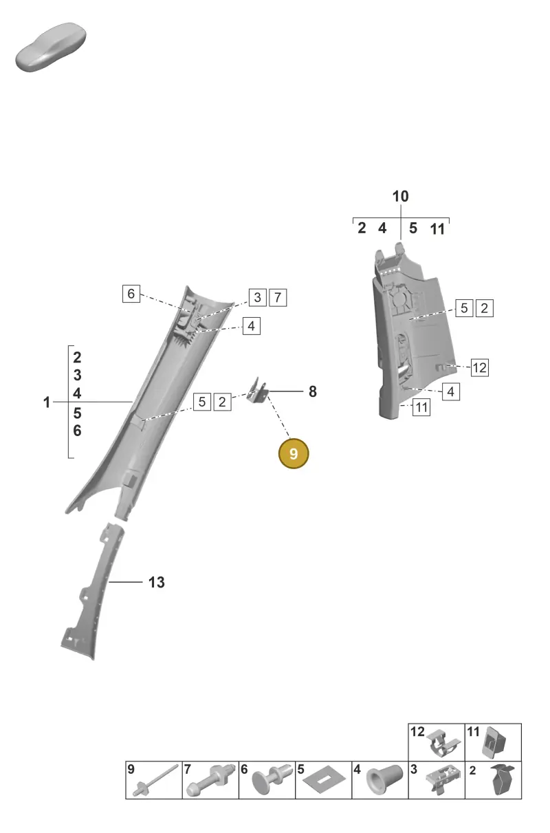 N90097802 — Porsche GT3 RS (2021-) diagram p53807200, position 9