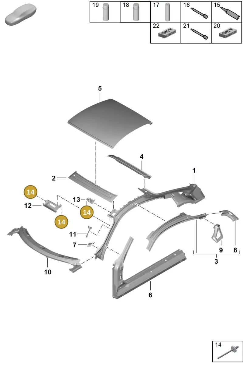 N90097802 — Porsche Cayman GT4 (2019-) diagram p55801450, position 14