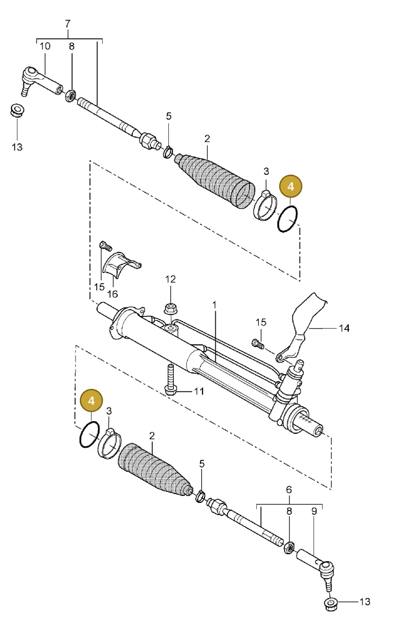 N90180902 — Porsche Cayenne (2002-2006) diagram p24403000, position 4