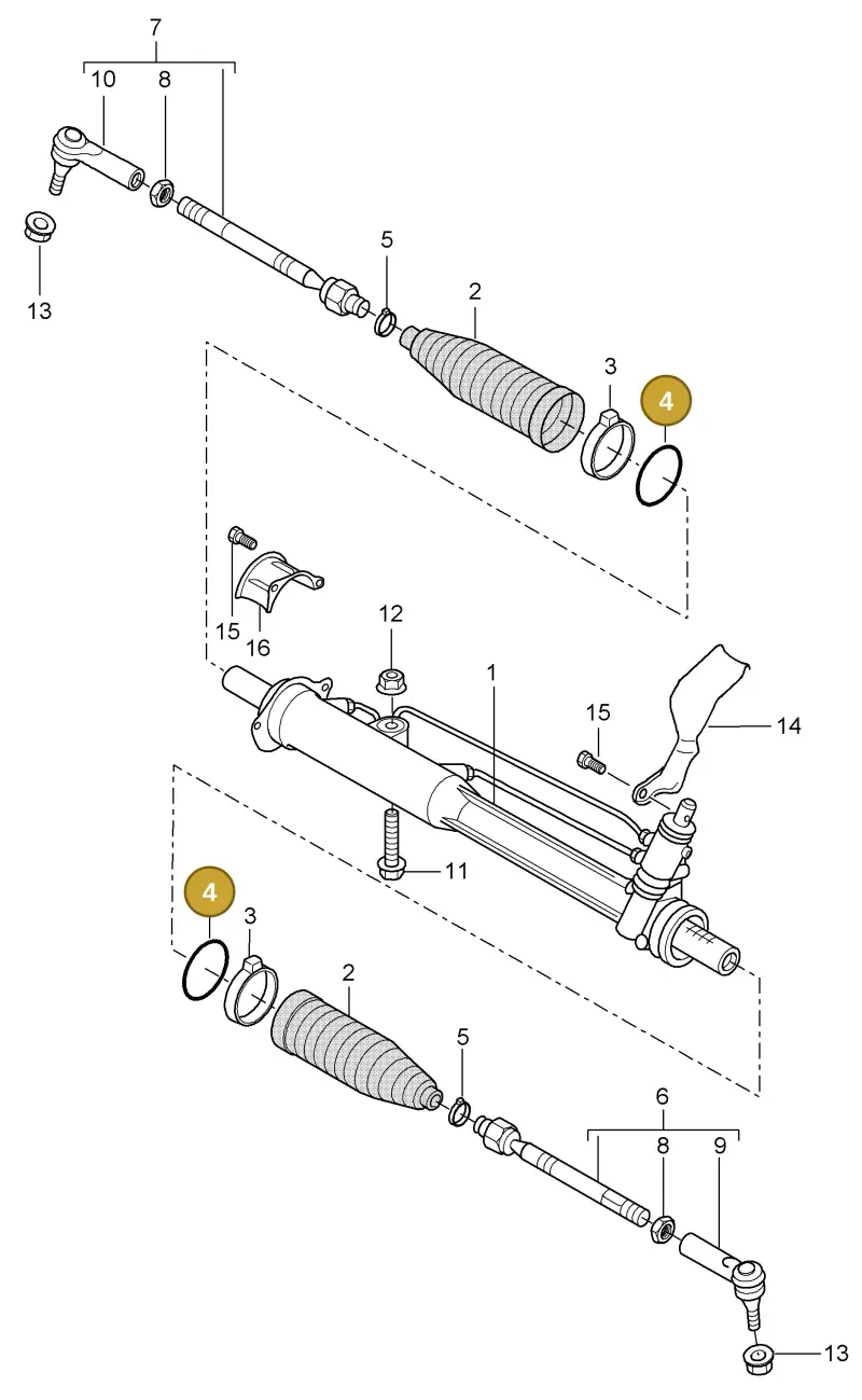 N90180902 — Porsche Cayenne (2007-2010) diagram p31403000, position 4