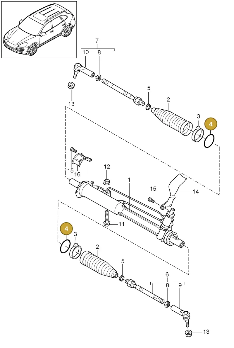 N90180902 — Porsche Cayenne (2010-2018) diagram p37403000, position 4