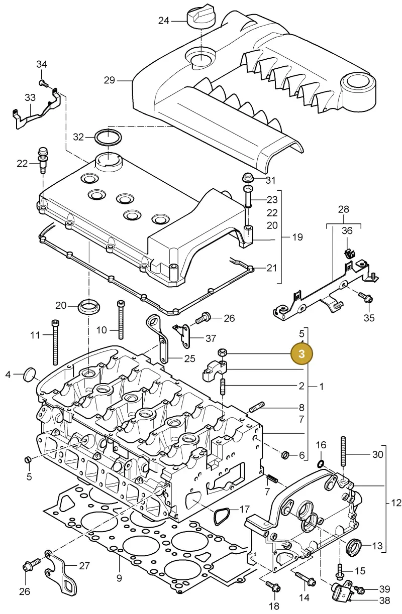 N90279001 — Porsche Cayenne (2002-2006) diagram p24103002, position 3
