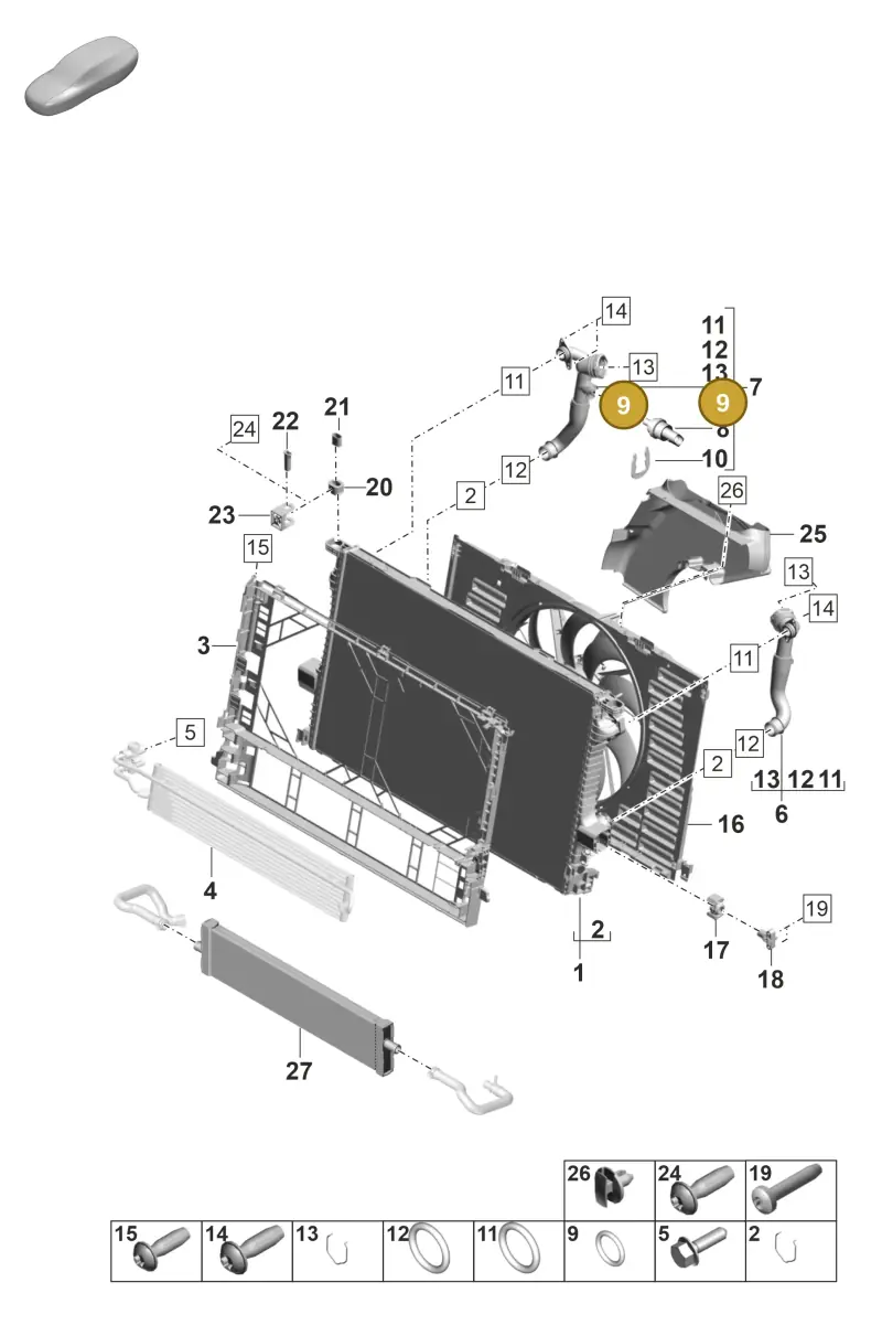 N90316801 — Porsche Panamera (2023-) diagram p58105200, position 9