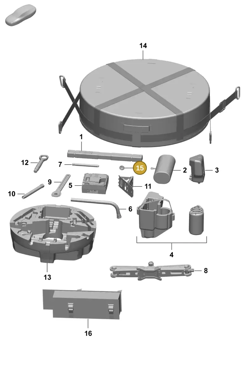 N90335005 — Porsche Macan 4 (2024-) diagram p61001000, position 15