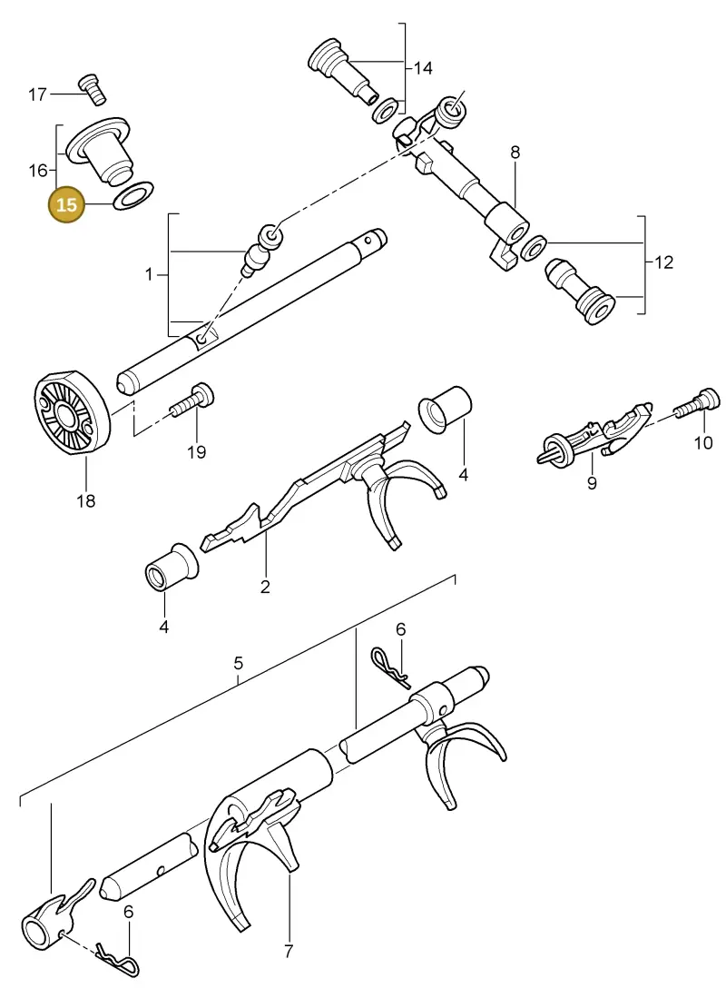 N90354101 — Porsche Boxster S (2004-2008) diagram p27304000, position 15