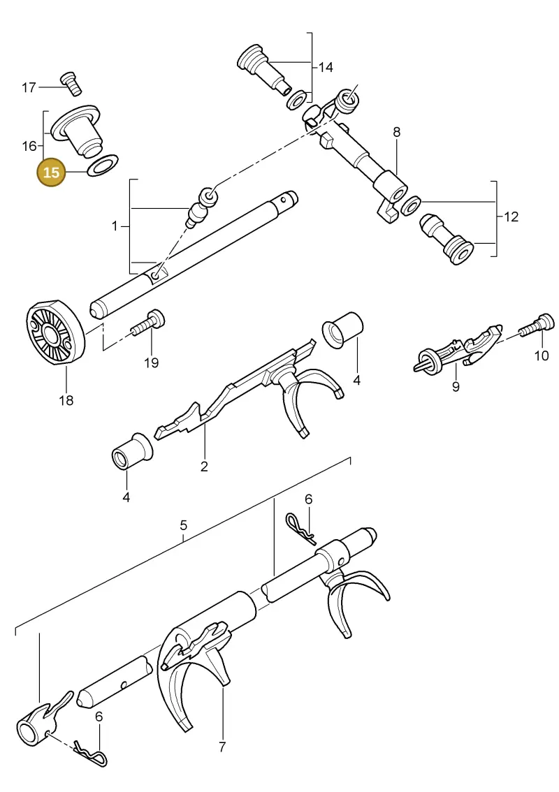 N90354101 — Porsche Cayman S (2005-2008) diagram p28304000, position 15