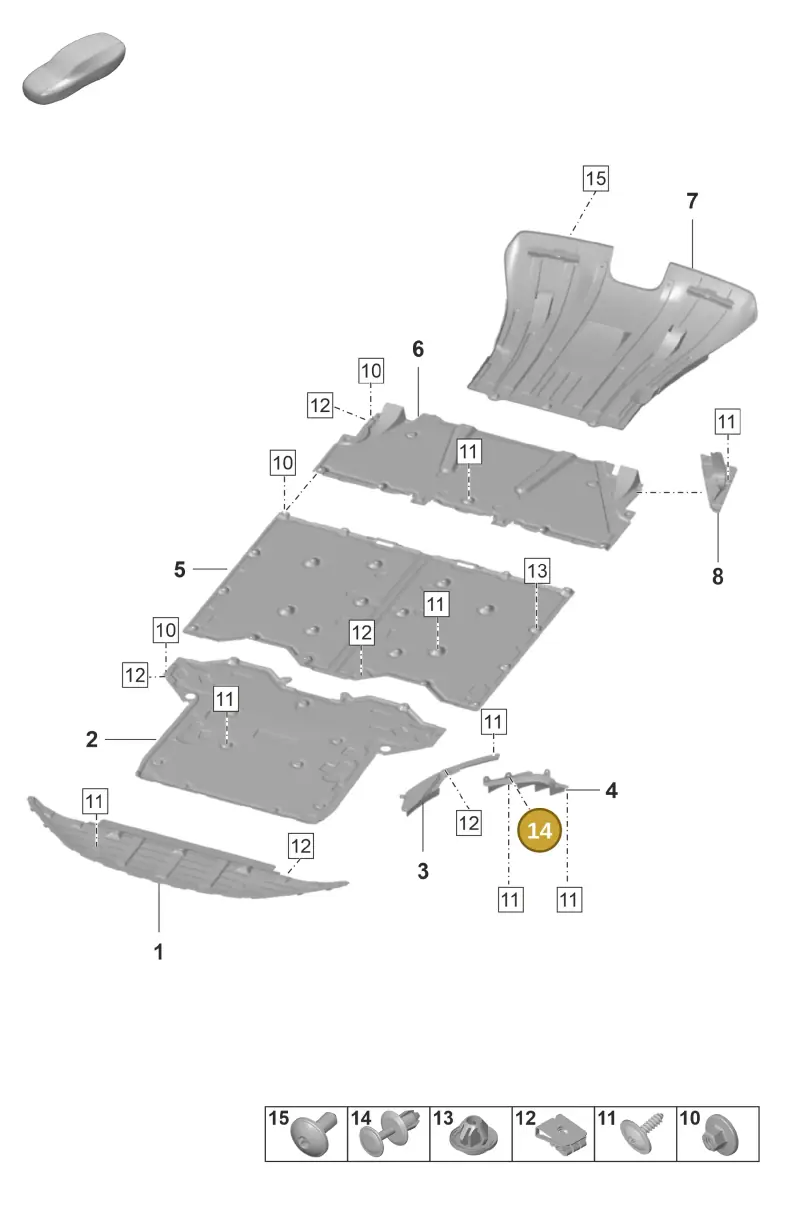 N90558401 — Porsche GT3 RS (2021-) diagram p59801700, position 14