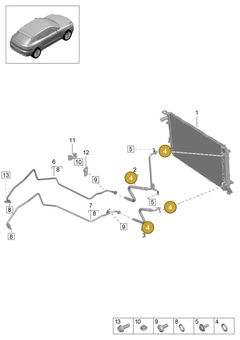 N90666003 — Porsche Macan R4 TFSI (2018-) diagram p52000061, position 4