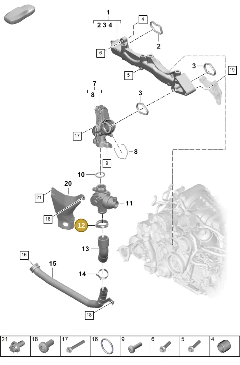 N90687201 — Porsche 992 Carrera Coupe (2024-) diagram p63105050, position 12