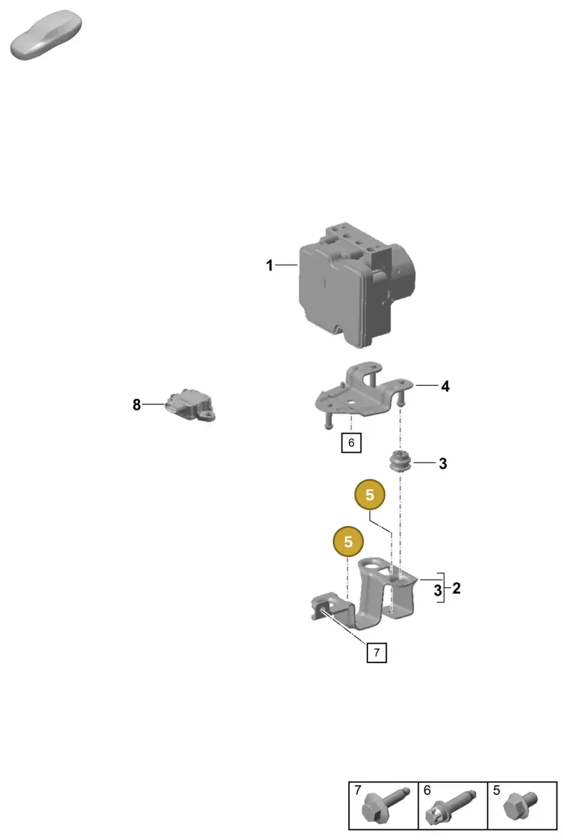 N90691601 — Porsche Boxster Spyder (2019-) diagram p54605000, position 5