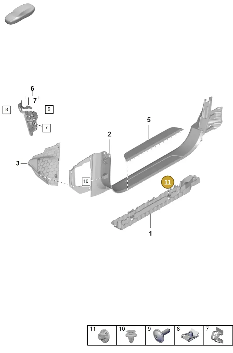 N90757901 — Porsche Taycan Sport Turismo (2023-) diagram p56807300, position 11