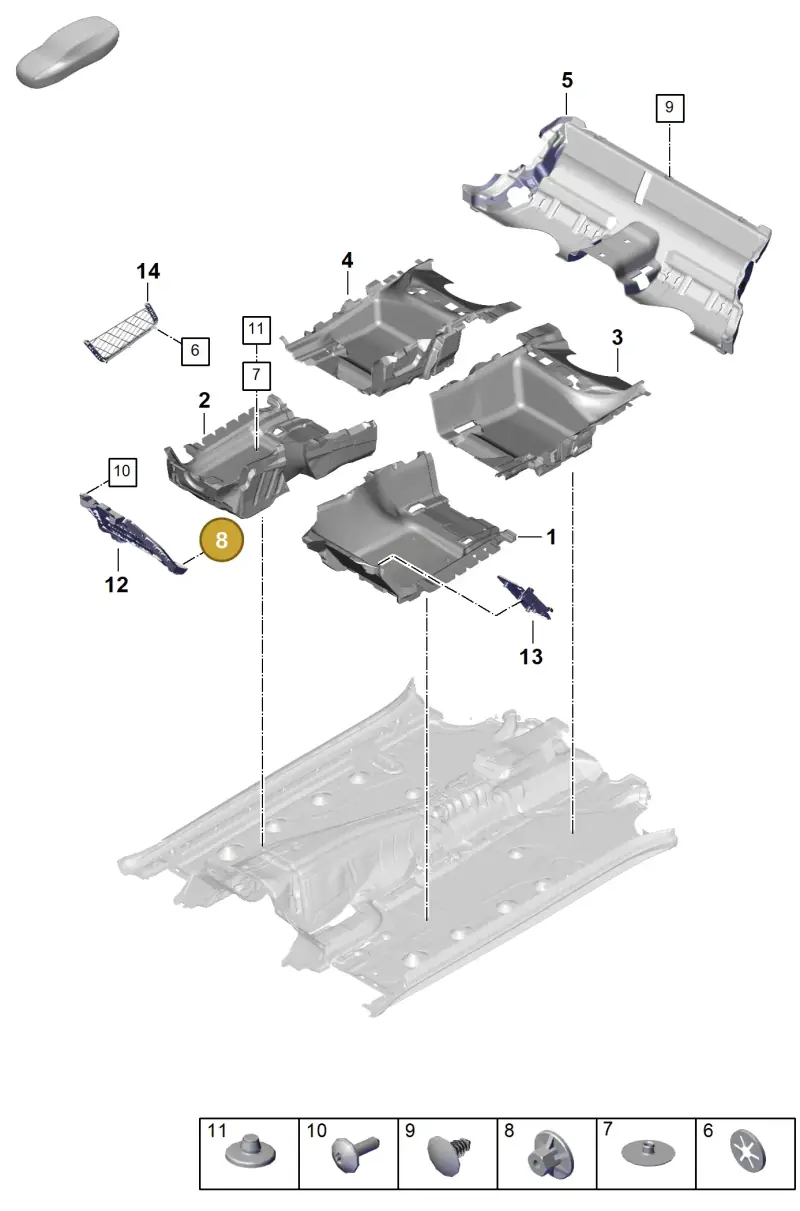 N90757901 — Porsche Panamera (2023-) diagram p62807100, position 8