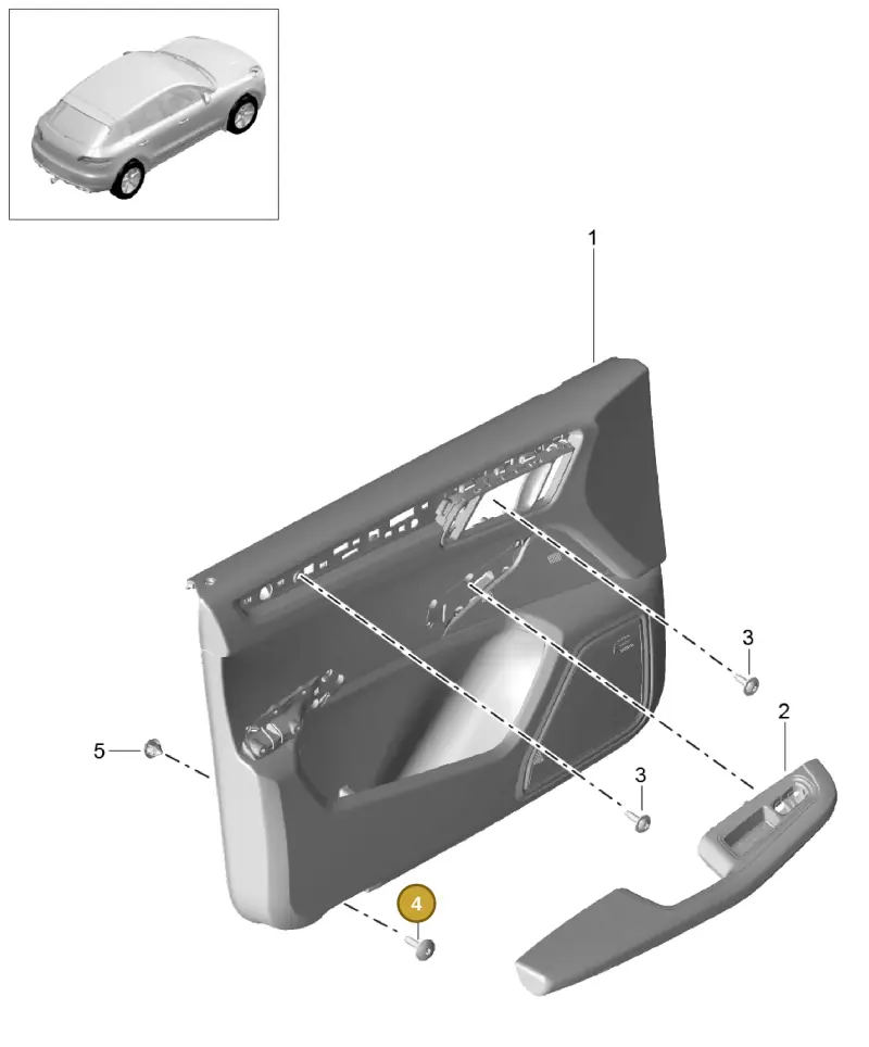 N90775801 — Porsche Macan GTS (2013-2018) diagram p44808000, position 4