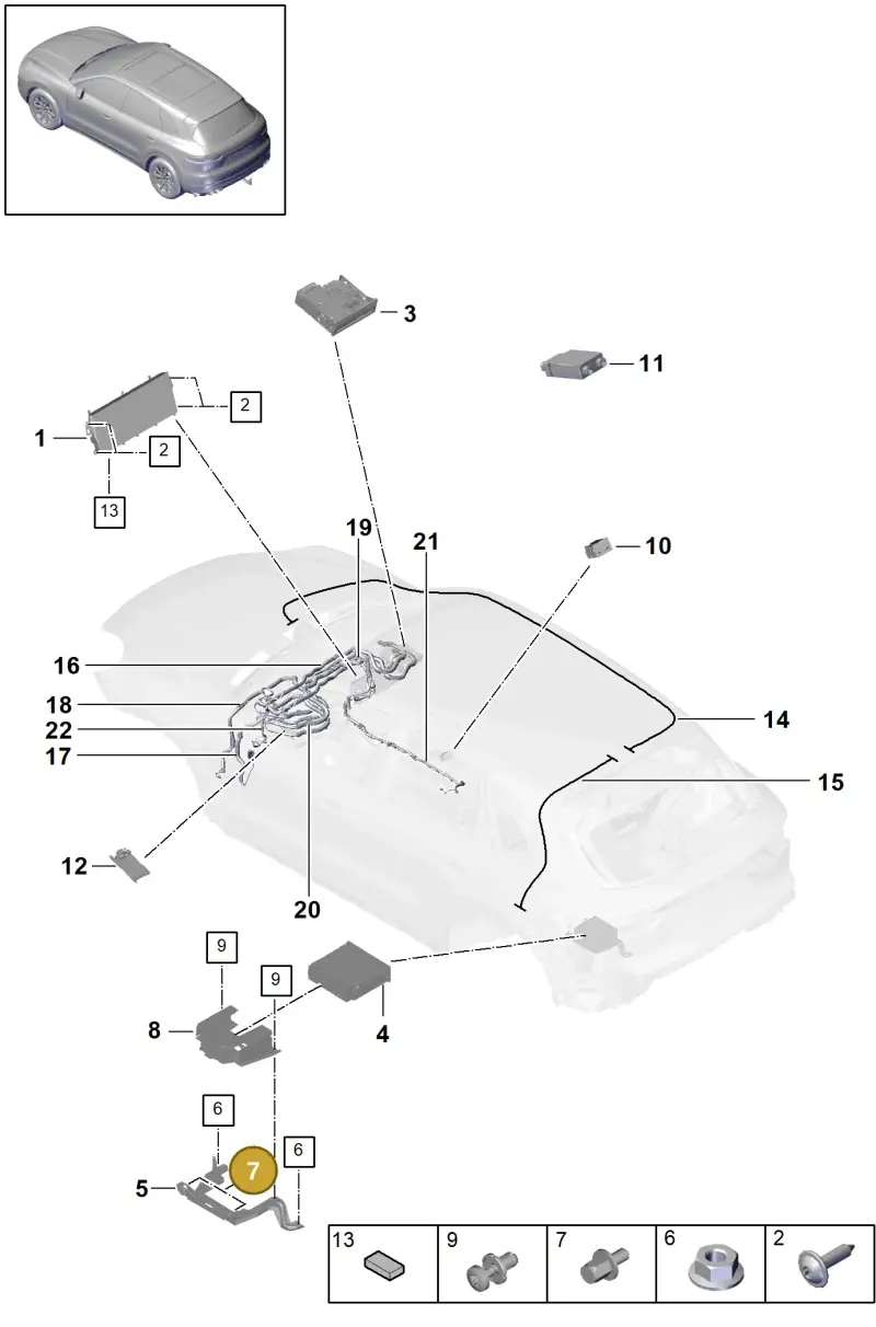 N90814402 — Porsche Cayenne Diesel V6 (2017-2023) diagram p51911000, position 7