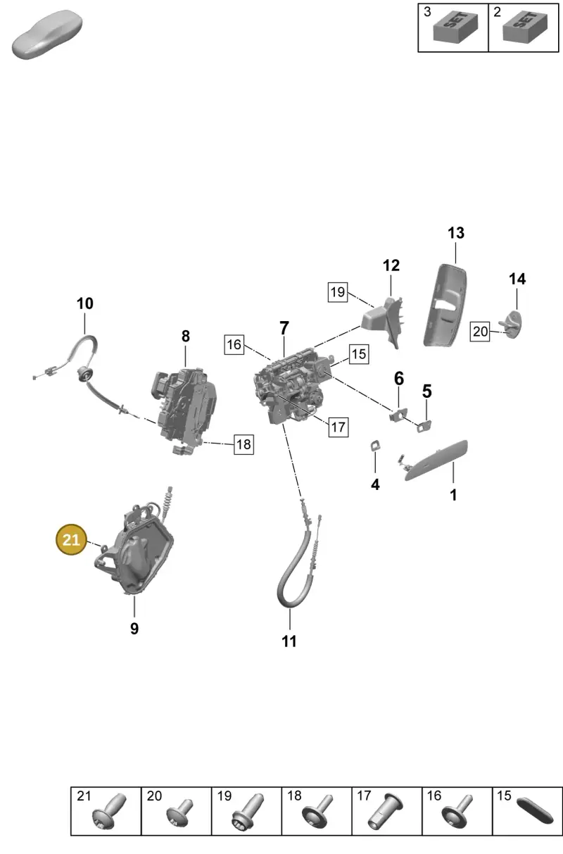 N90817003 — Porsche Taycan Sport Turismo (2023-) diagram p64804200, position 21