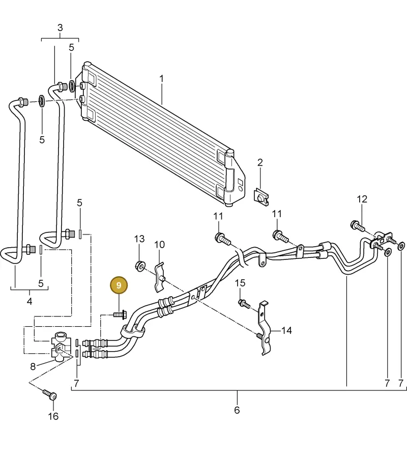 N90842401 — Porsche Cayenne (2002-2006) diagram p24360000, position 9