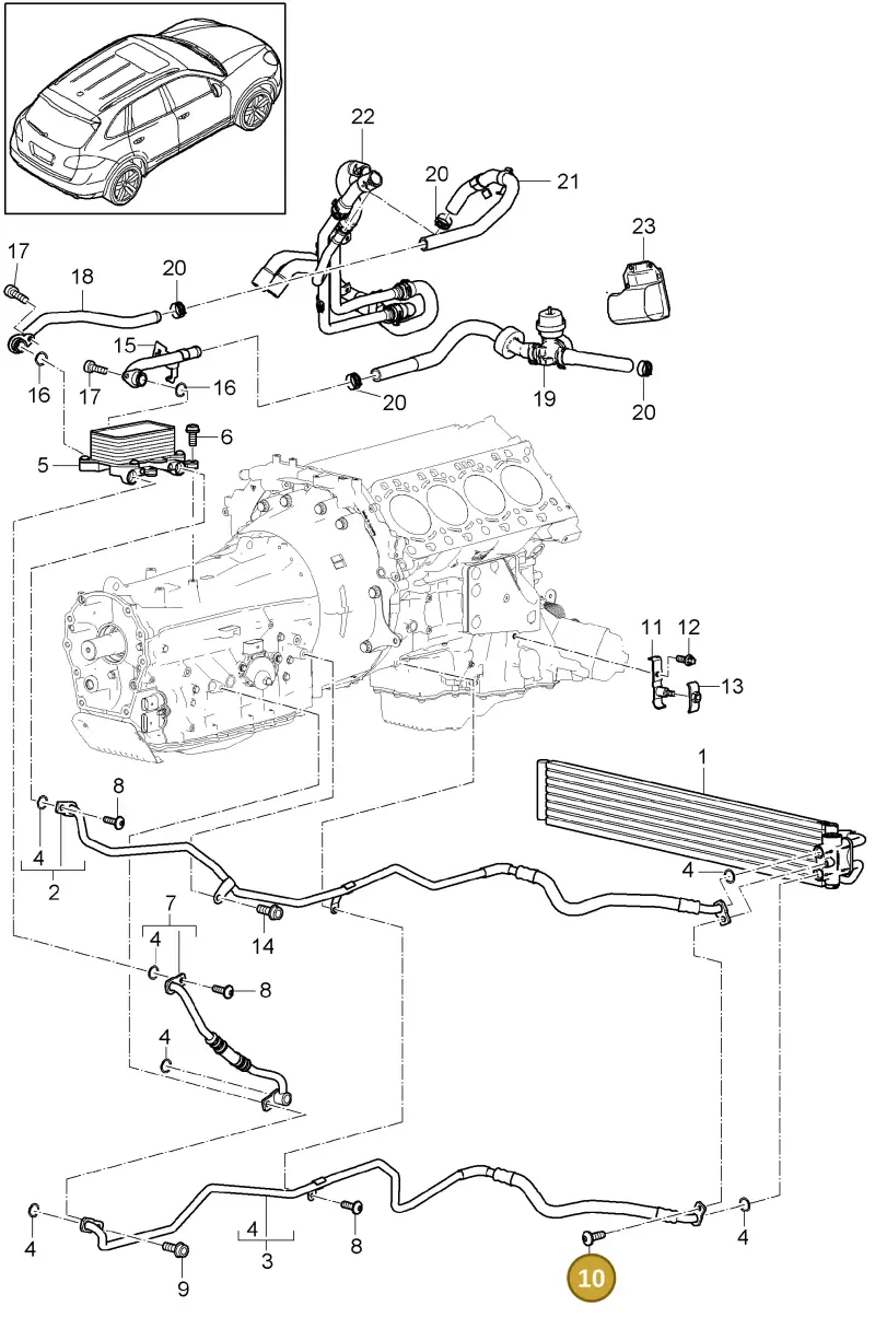 N90842402 — Porsche Cayenne (2010-2018) diagram p37360000, position 10