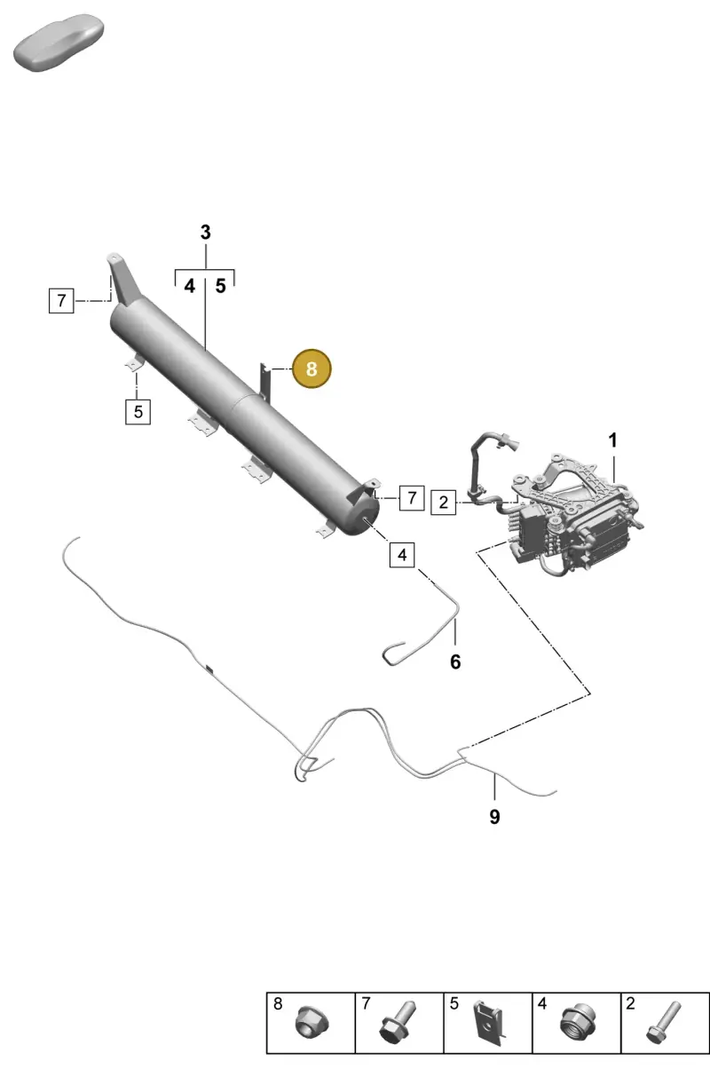 N90887703 — Porsche Macan 4 (2024-) diagram p61504000, position 8