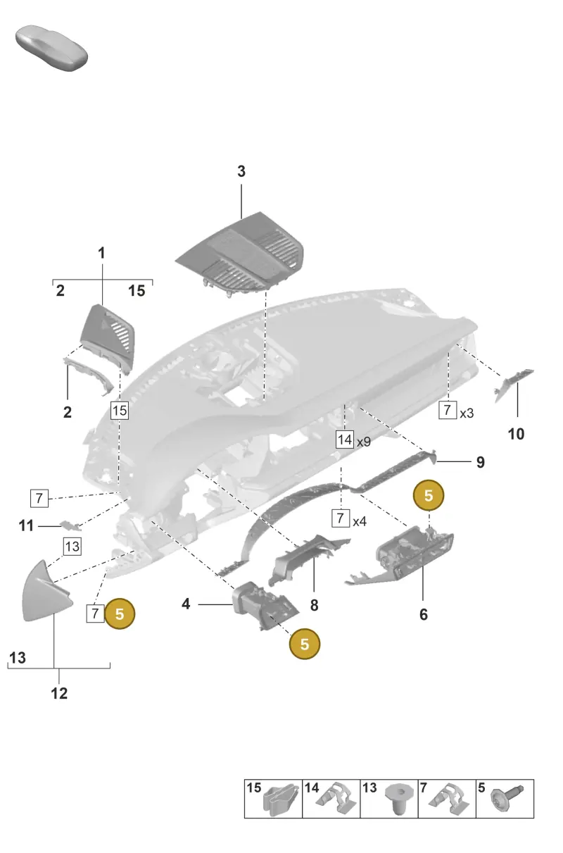 N90910102 — Porsche GT3 RS (2021-) diagram p53809050, position 5